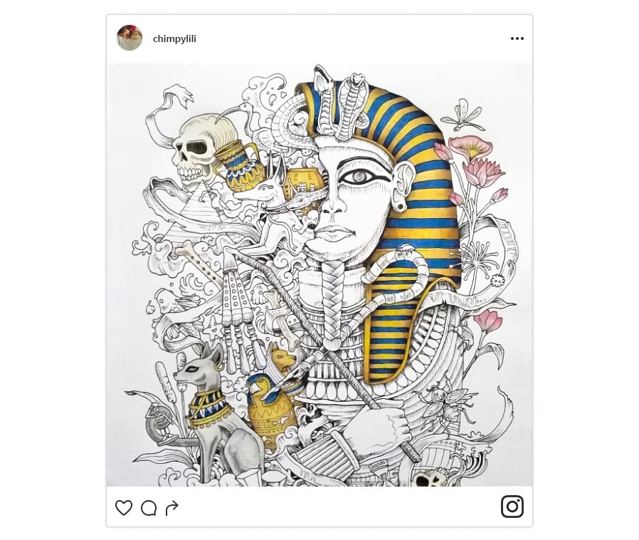 Inspirational adult coloring pages on instagram â
