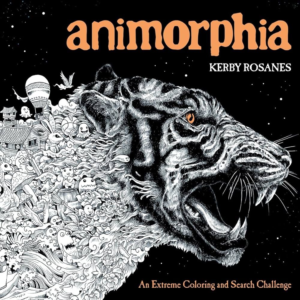 Animorphia an extreme coloring and search challenge rosanes kerby books