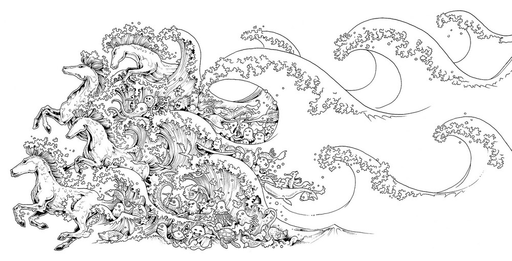 Animorphia by kerby rosanes an extreme coloring and search challenge