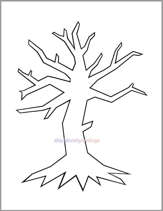 Printable tree template