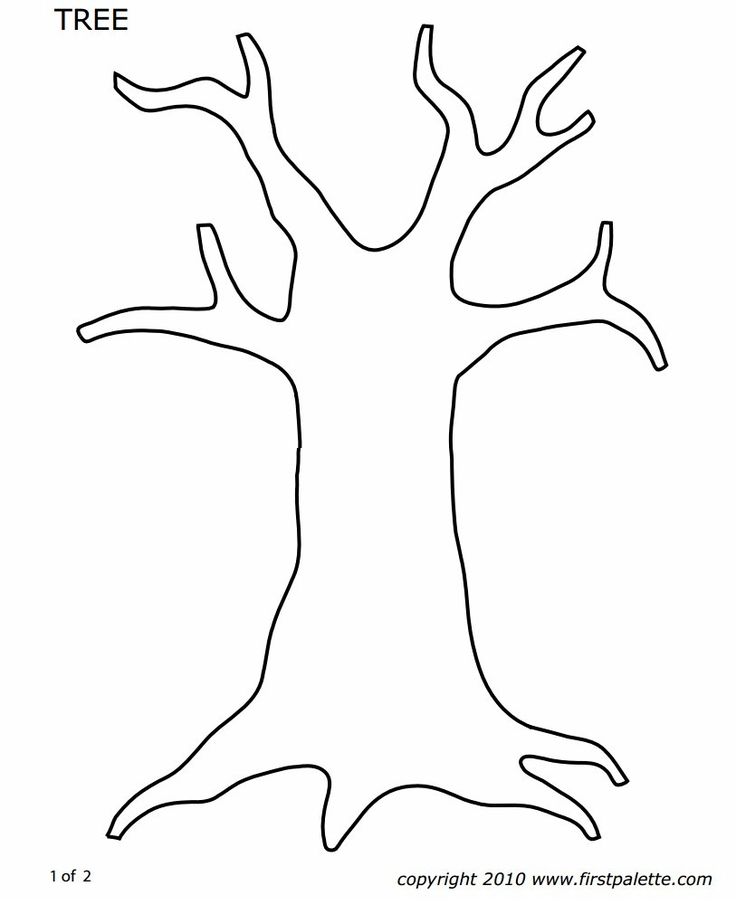 Thumbprint fall tree tree coloring page tree templates tree outline