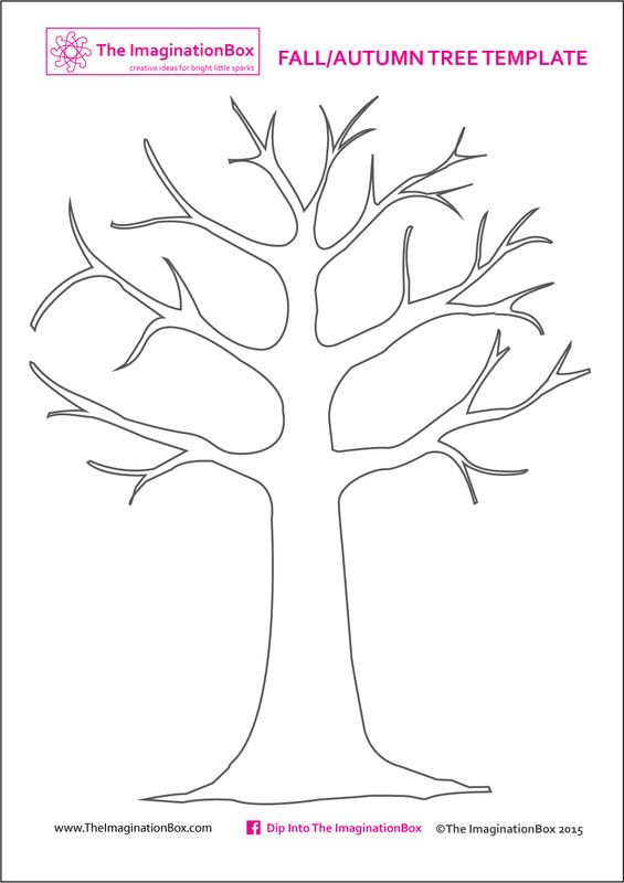 Free printable fall tree template