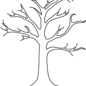 Fall trees coloring pages printable for free download