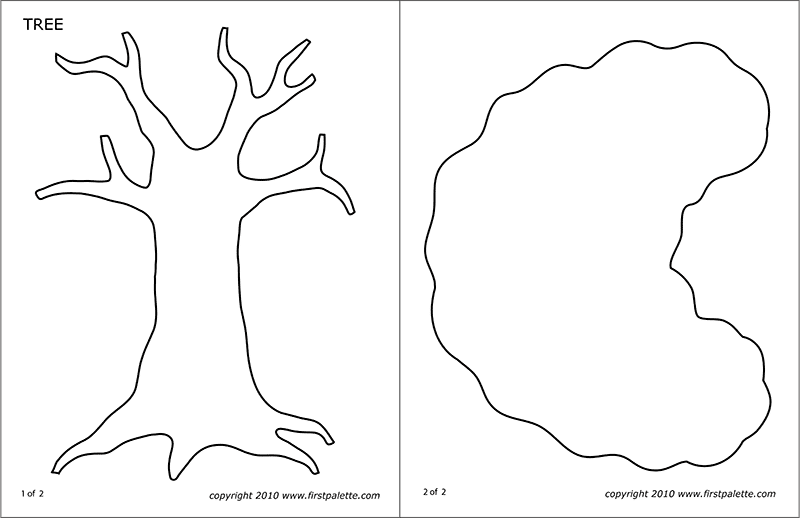 Tree templates free printable templates coloring pages