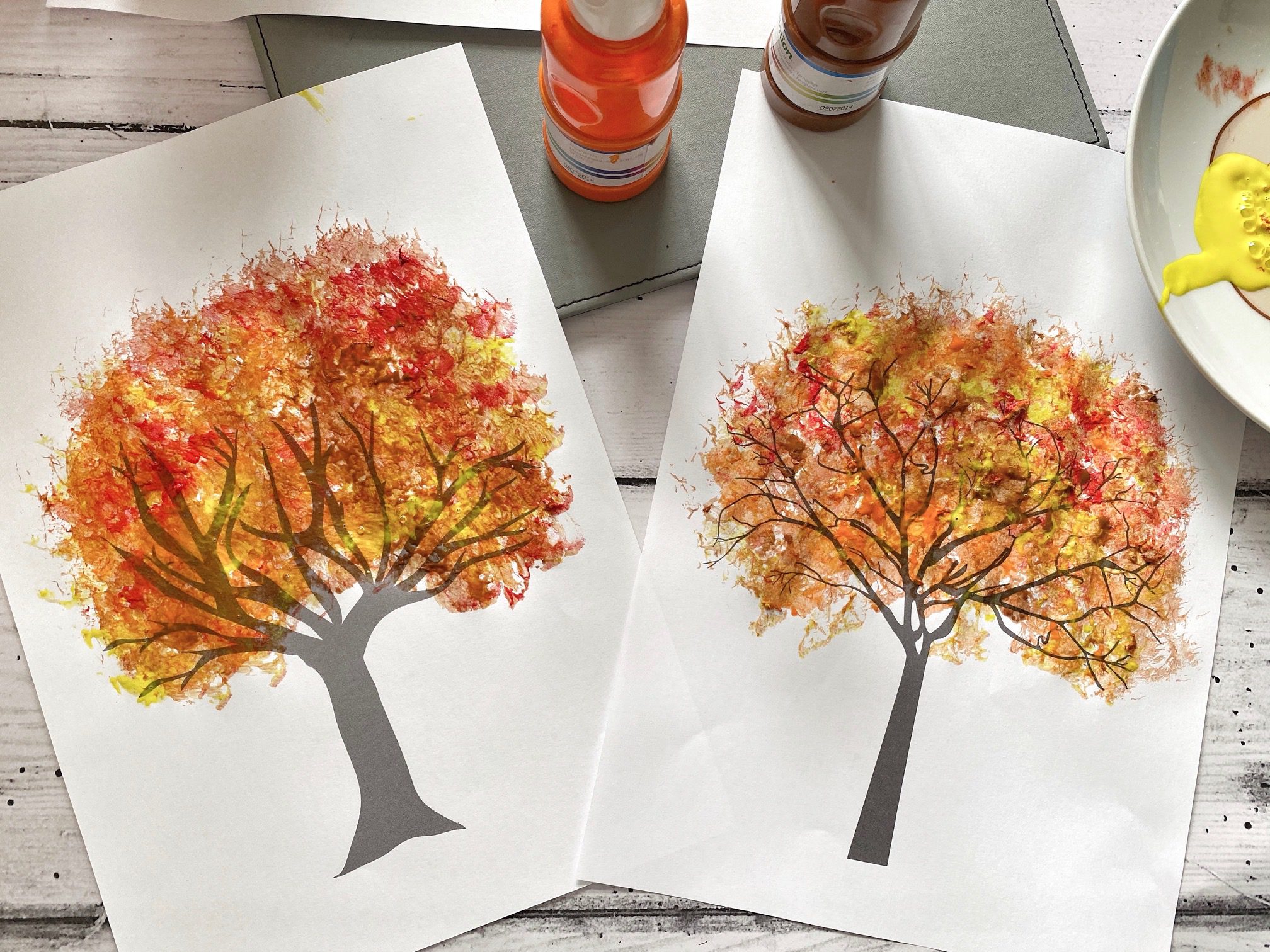 Autumn tree crafts free printable download