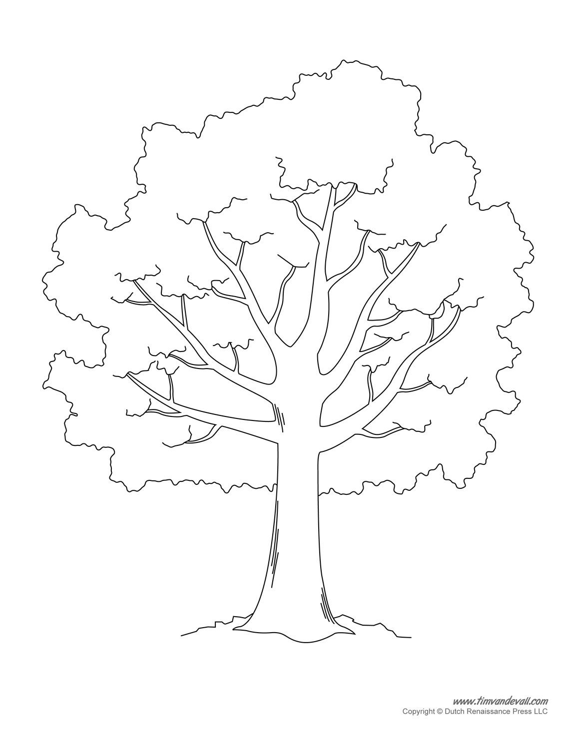 Tree templates tree printables â tims printables