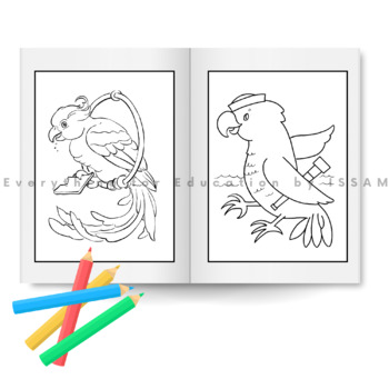 Birds coloring pages printable worksheets for preschoolers kindergarteners