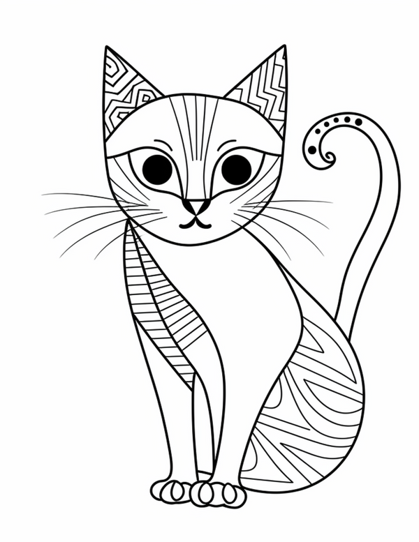 Printable digital cat coloring pages whimsycats coloring collection