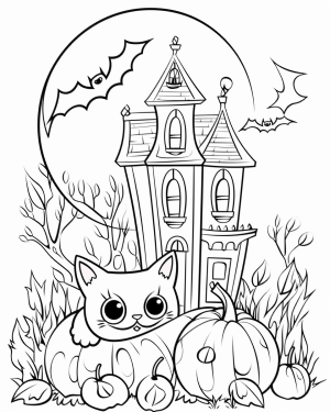 Halloween cat pages
