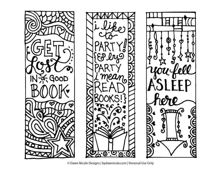 Free printable coloring page bookmarks segnalibri segnalibri per bambini segnalibri fatti a mano