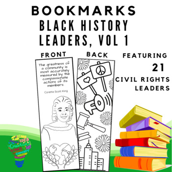 Black history leaders vol doodle bookmarks