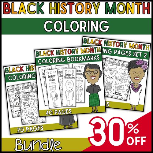 African american leaders coloring pages and bookmarks bundle black history month made by teachers