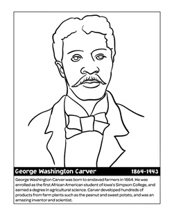 Black history month free coloring pages