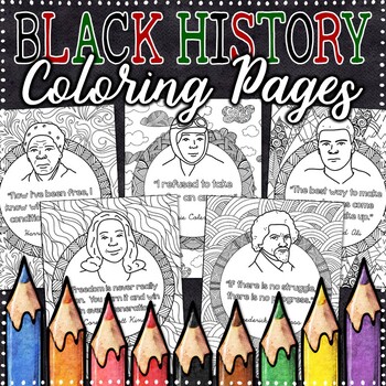 Black history coloring pages black history month activities by fords board