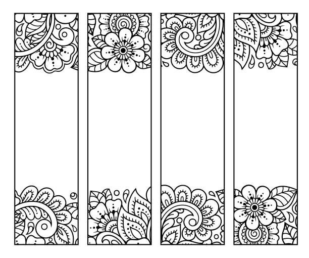 Printable bookmarks stock illustrations royalty