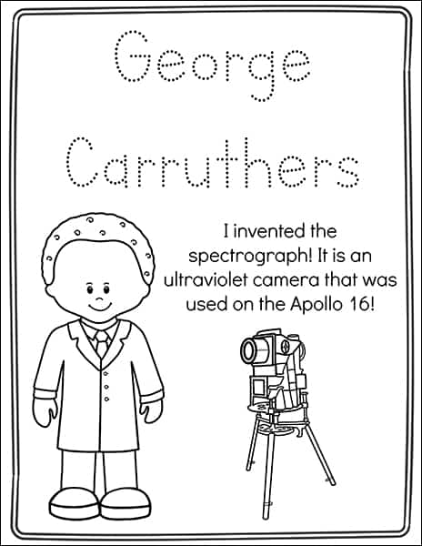 African american inventors for kids printable coloring book