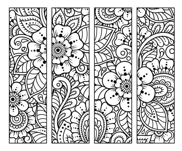 Printable bookmarks stock illustrations royalty