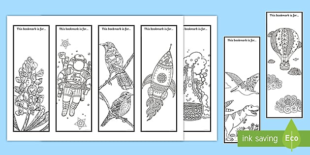 Printable bookmarks to lour in