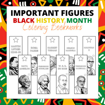Black history month coloring bookmarks black heroes bookmarks