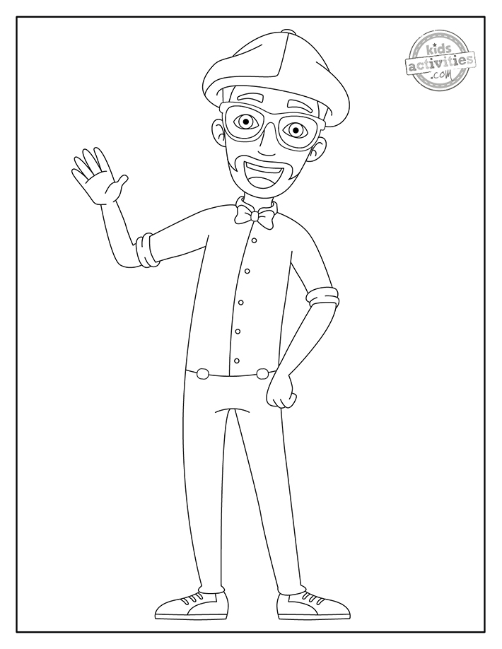 Funtastic free cute and fun blippi coloring pages kids activities blog