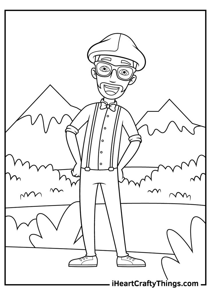 Blippi character coloring pages coloring pages coloring book pages coloring pages for kids