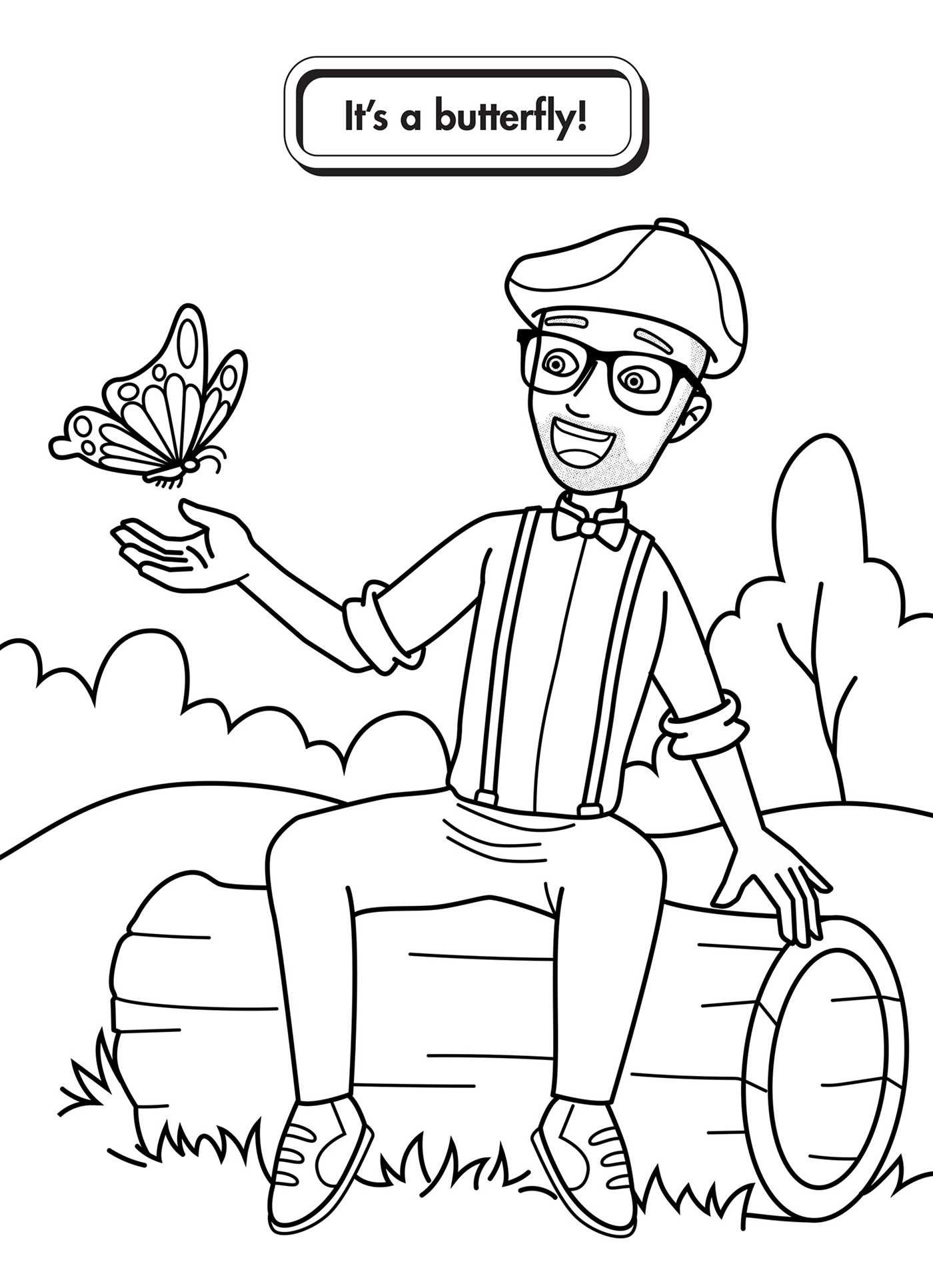 Free blippi printable coloring pages pdf
