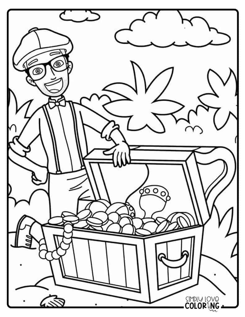 Blippi coloring pages free pdf printables