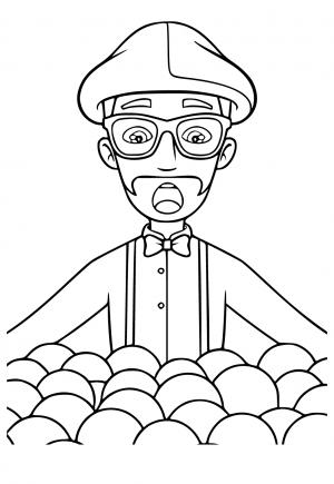 Free printable blippi coloring pages for adults and kids