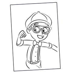 Blippi coloring pages free download blippi coloring sheets