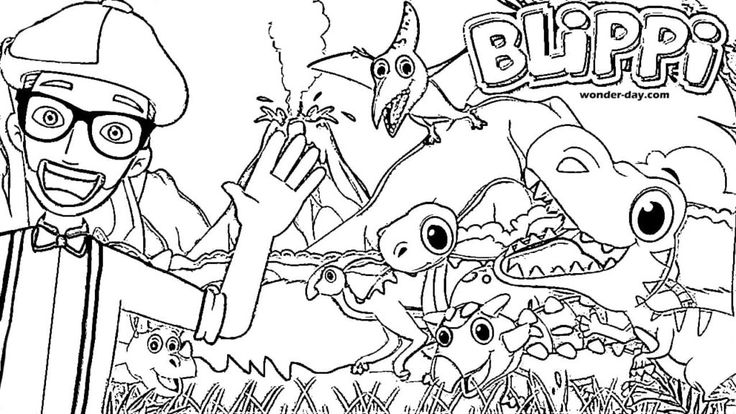 Free printable blippi coloring pag for kids wonder day â coloring pag for children and adults coloring pag printabl free kids coloring pag for kids