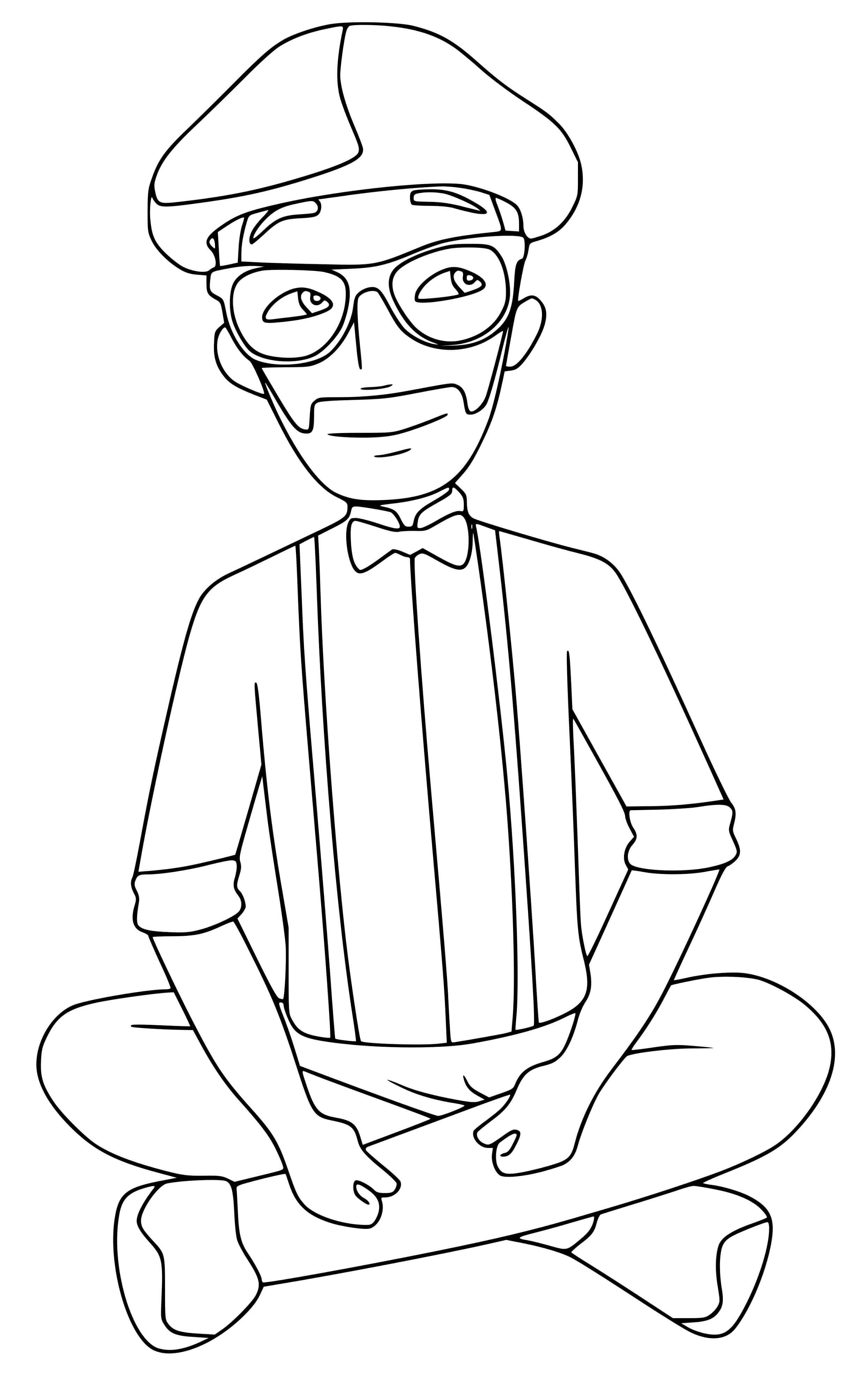 Free blippi printable coloring pages pdf