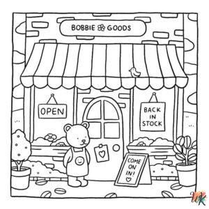 Bobbie goods coloring pages detailed coloring pages coloring book art bear coloring pages
