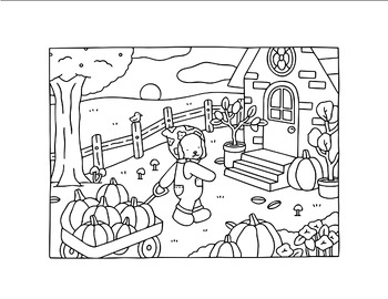 Bobbie goods coloring book cute pages with many characters