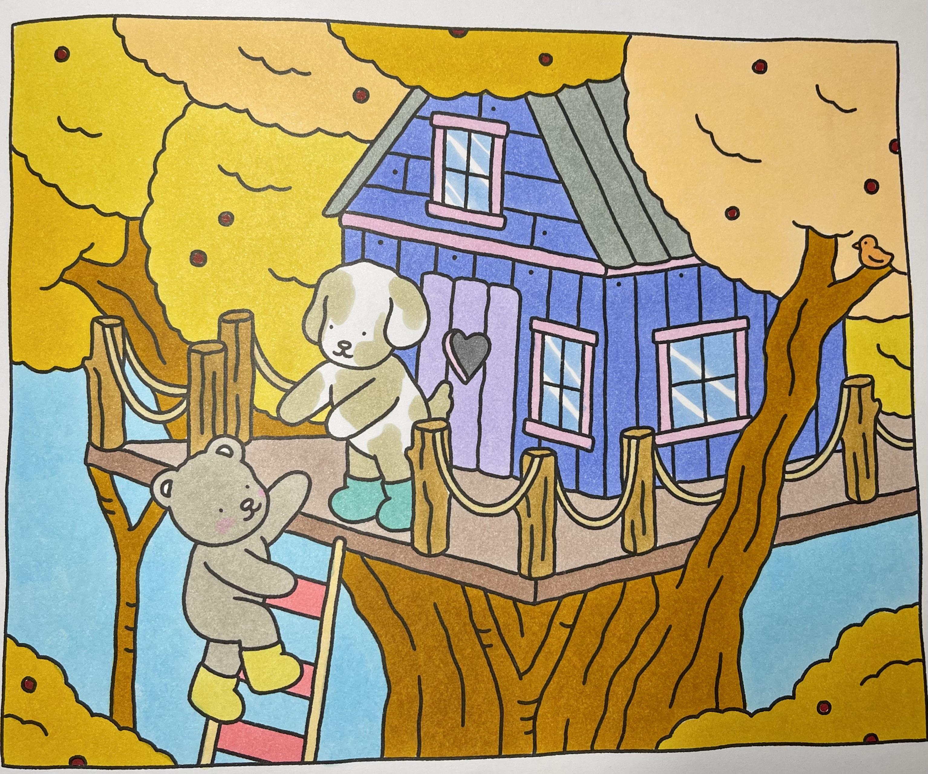 My finished bobbie goods coloring book rcoloring