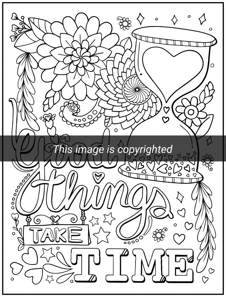 Good vibes coloring book