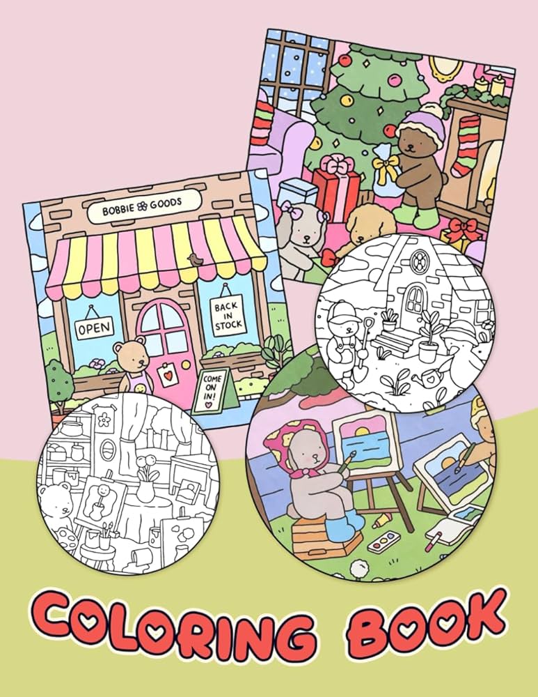 Bobbie goods coloring book coloring books with coloring pages featuring stunning illustrations about iconic scenes and characters for kids adults to color and encourage creativity rodriguez angelia n