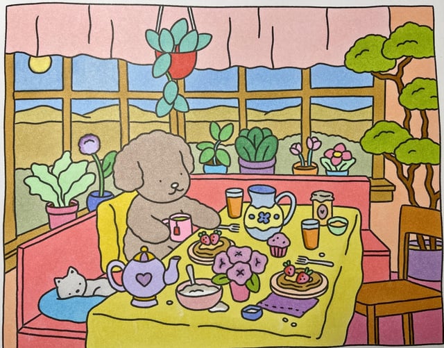 My finished bobbie goods coloring book rcoloring