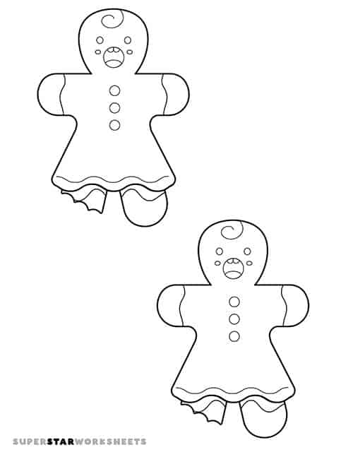 Gingerbread man template