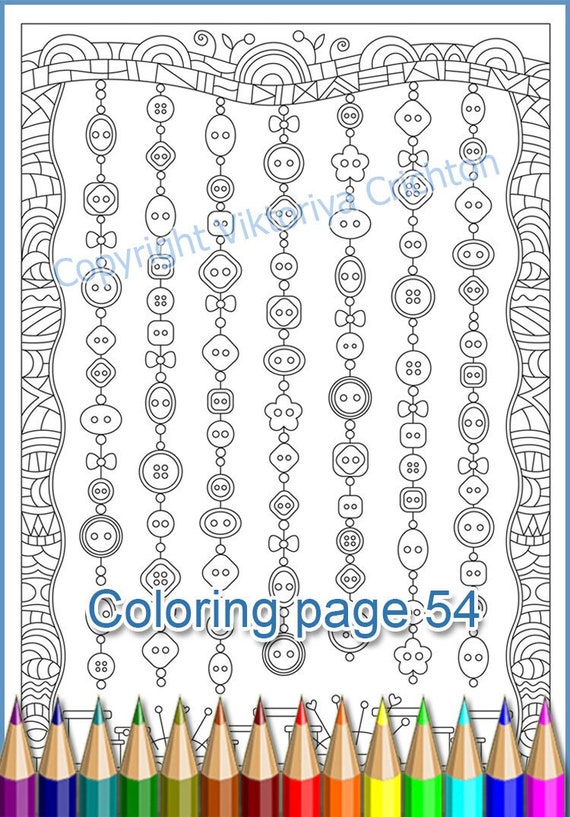 Coloring page zen dangles doodle buttons zenspirations zendoodle printable art pdf and jpeg