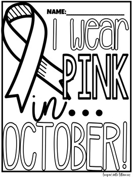 Free breast cancer awareness pink day coloring page freebie power of pink