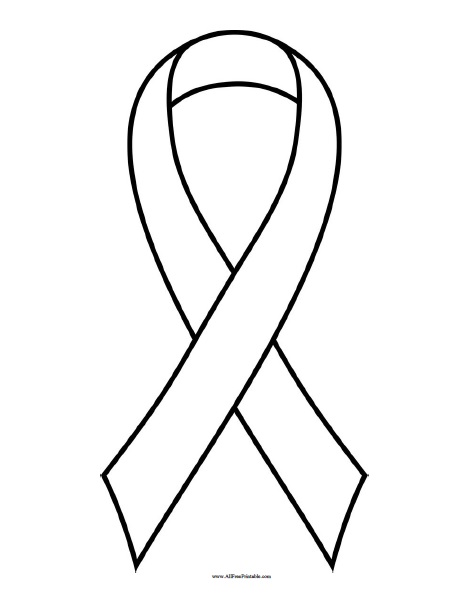 Cancer awareness ribbon coloring page â free printable
