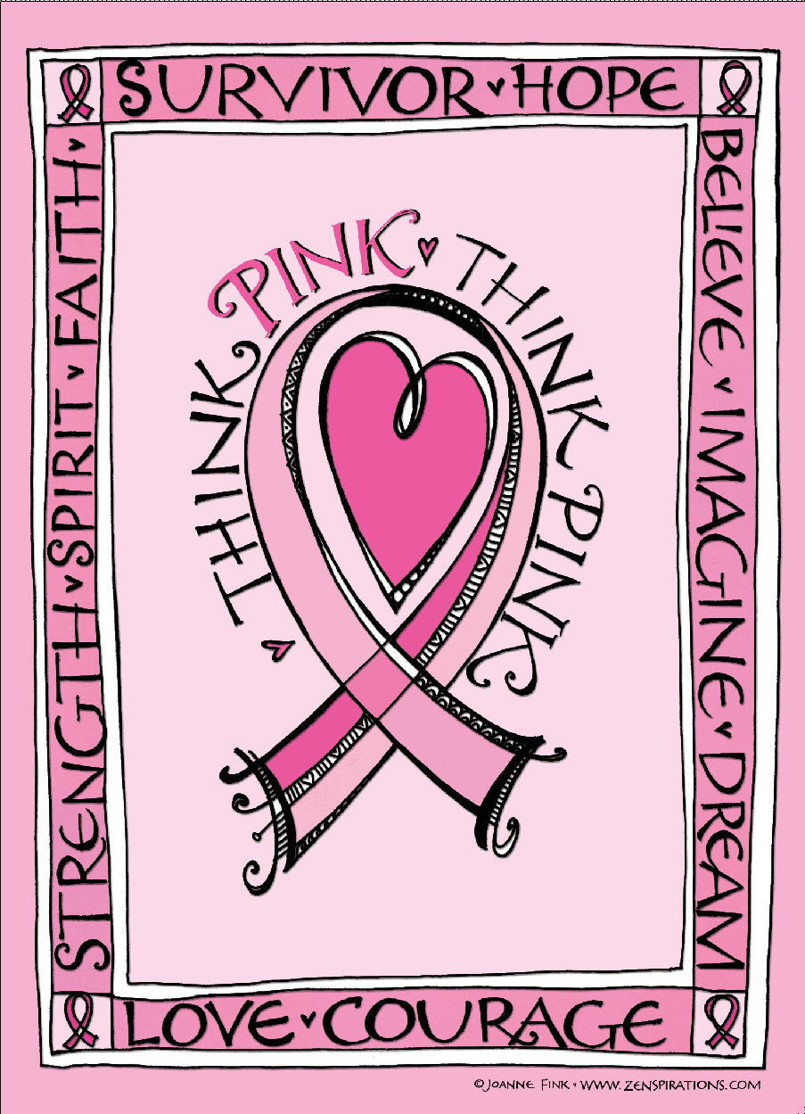 Think pink free downloadable coloring pages