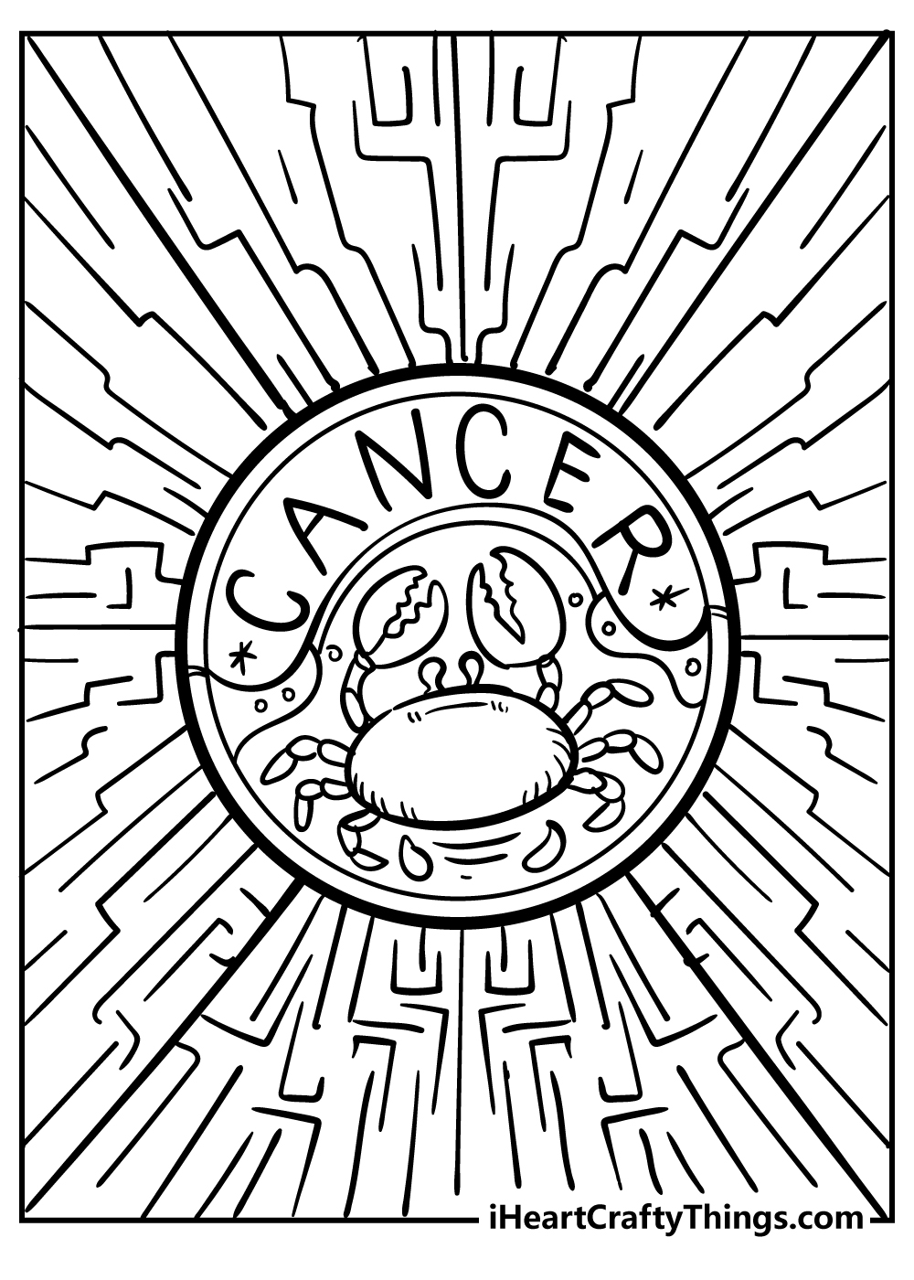 Zodiac sign coloring pages free printables