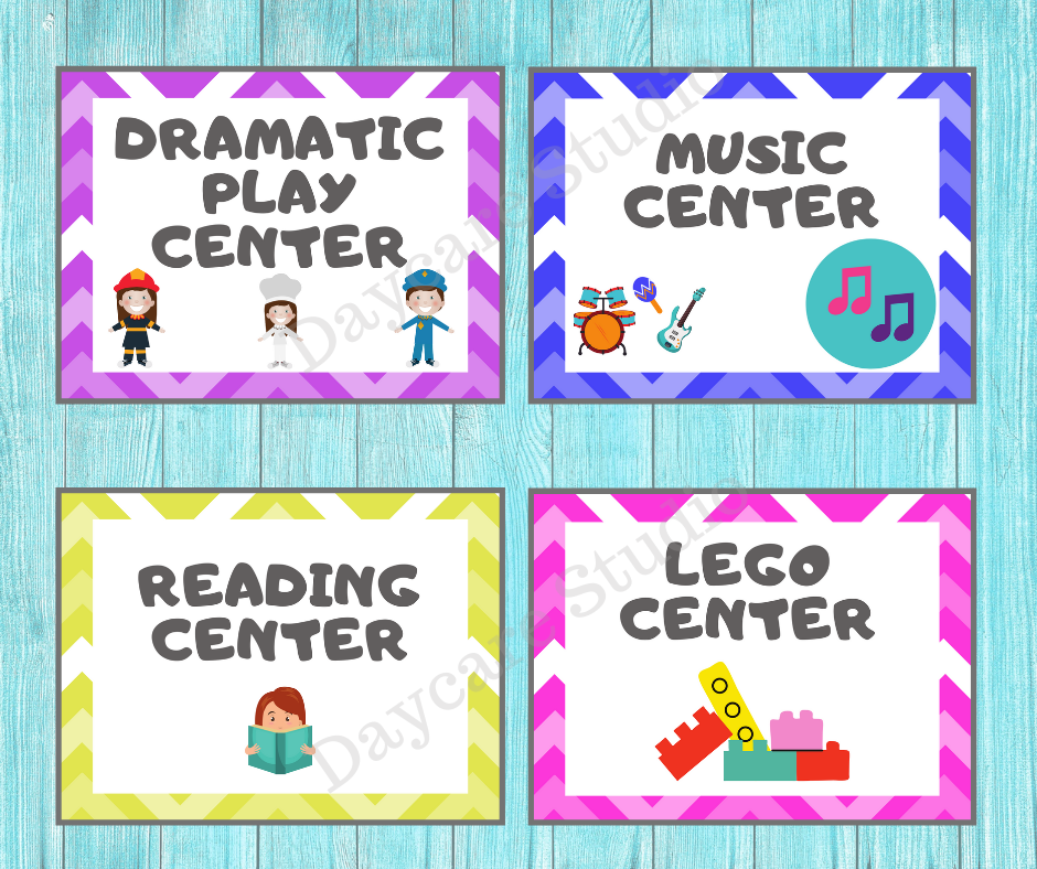 Daycare center signschildcare printable signs for preschool and toddler classrooms â daycare studio