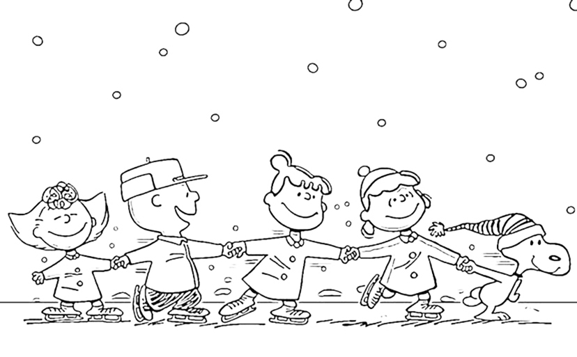 Free printable charlie brown christmas coloring pages for kids