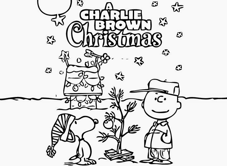 Free printable charlie brown christmas coloring pages for kids