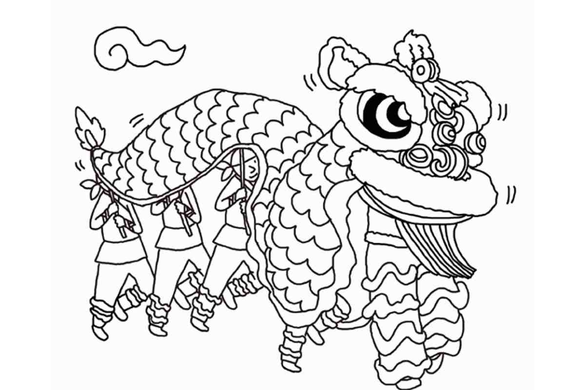 Fun chinese new year colouring pages for kids