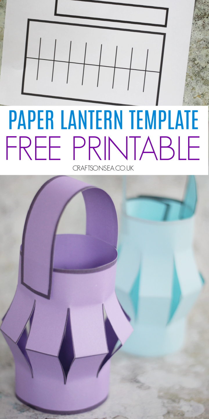 Printable paper lantern template