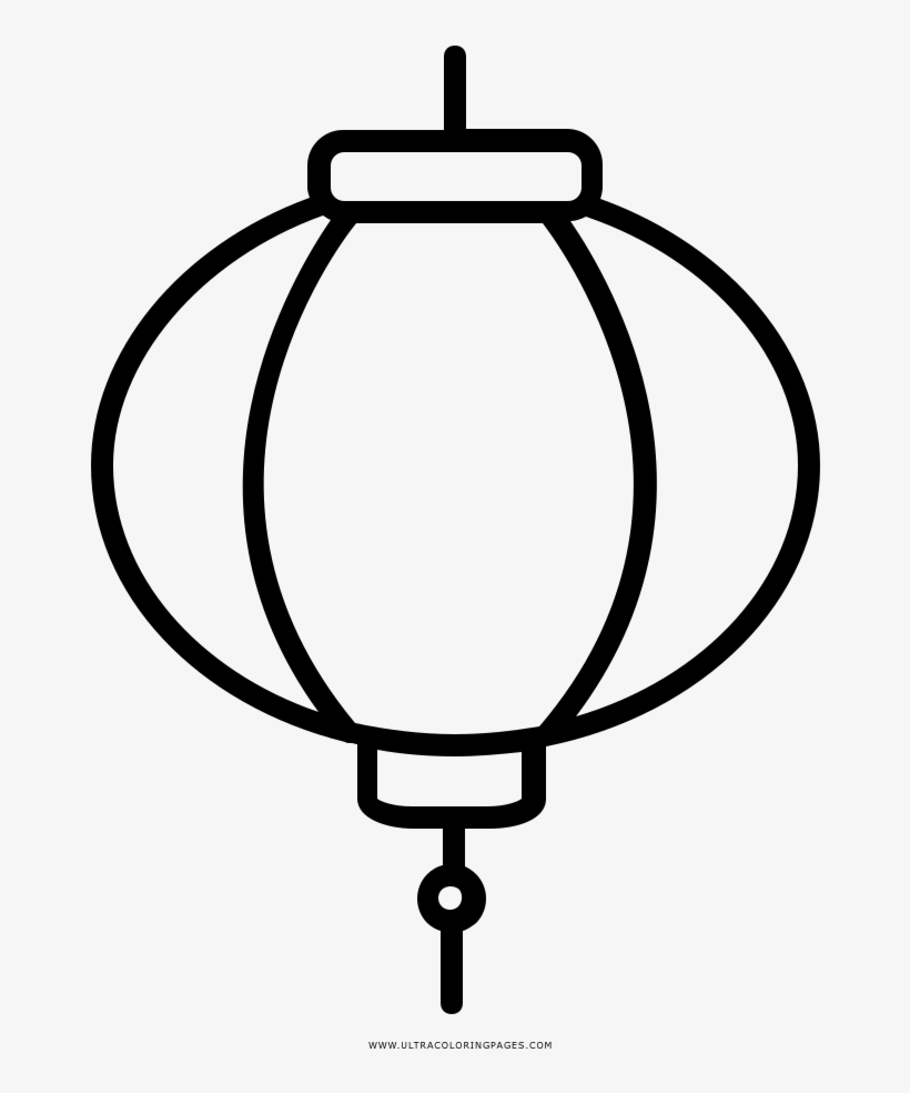 Chinese lantern coloring page
