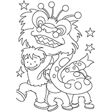 Top chinese new year coloring pages for toddler